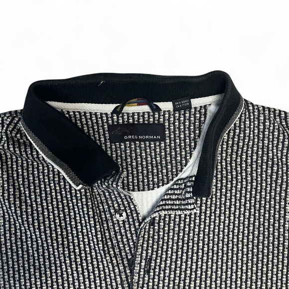 Greg Norman Golf Shirt Men’s Large Tight Knit Performance Casual Tee Gray - Picture 2 of 8